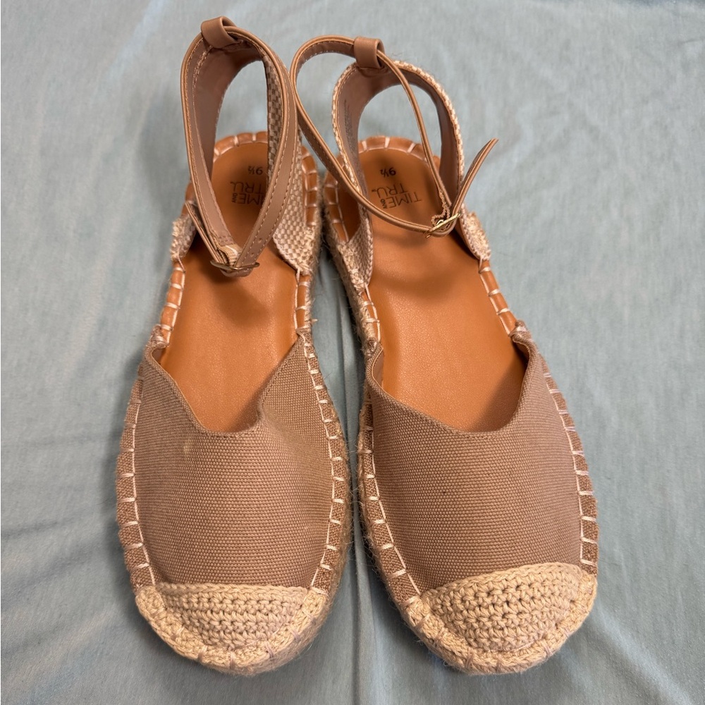 Women's Tan Espadrille Sandals